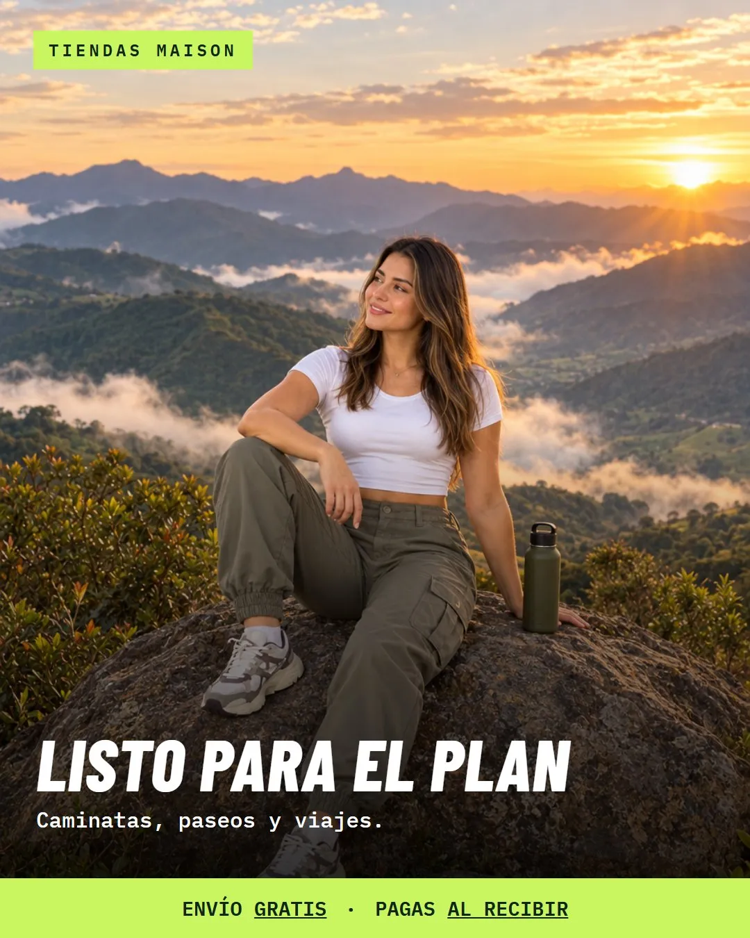 Listo para el plan: caminatas, paseos y viajes.